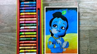 Krishna Janmashtami | Little Krishna drawing| #shorts #krishna #janmastami