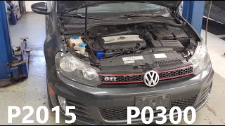 vw gti p2015 code fix intake manifold replacement