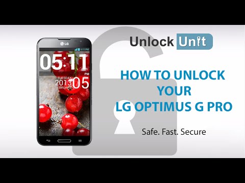 UNLOCK LG OPTIMUS G PRO - HOW TO UNLOCK LG OPTIMUS G PRO