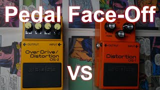 Video thumbnail for Pedal Face-Off – Boss OS-2 OverDrive/Distortion vs. Boss DS-1 Distortion Pedal comparison by Dome