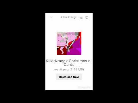 Killer Krangz Xmas e Cards shopping experience demo