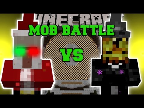 CHRISTMAS WITCH VS HALLOWEEN WITCH - Minecraft Mob Battles - Minecraft Mods