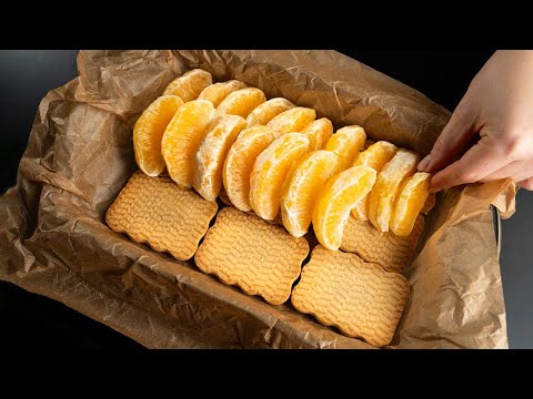 Nimm 6 Kekse und 1 Orange! Bereiten Sie dieses Dessert zu, das in Ihren Händen zergeht!