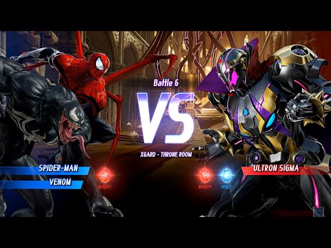VENOM - SPIDERMAN Vs ULTRON SIGMA. "FINAL BATTLE 1"....."Marvel VS Capcom Infinite"