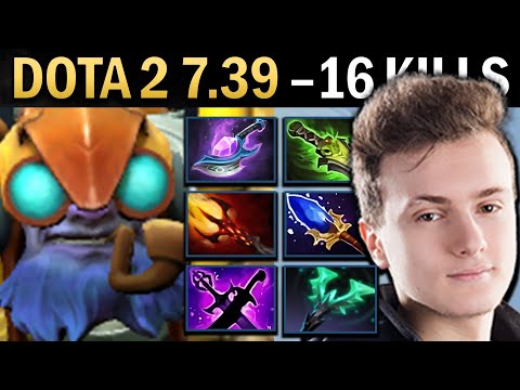 Tinker Gameplay Miracle with 16 Kills and Dagon - Dota 2 7.39