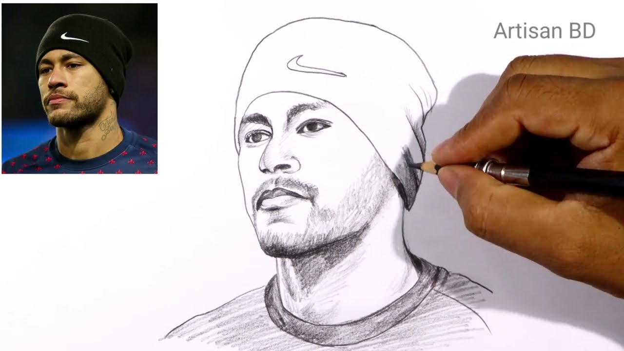 How To Draw Neymar Jr step by step