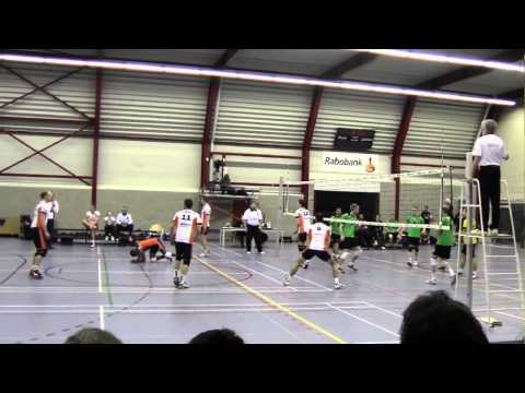 Volleybal Heren 1e div A: De Witte Olhaco H1 - Nijhuis Telecom Sudosa-Desto H1 [18-01-2014]
