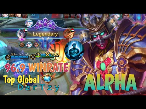 96,9% WINRATE!! | MONSTER OFFLANER | TOP GLOBAL 1 ALPHA By ＤａｒＴｚｙ -Mobile legends