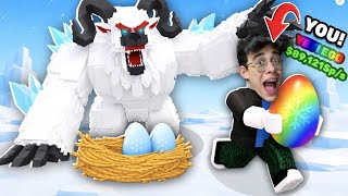 PEGUE OS OVOS LENDÁRIOS DE MOSTROS NO ROBLOX