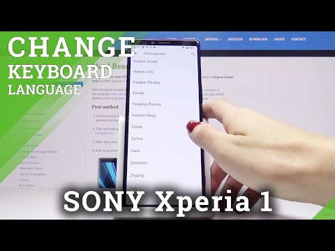 How to Find Keyboard Dictionary in SONY Xperia 1 – Keyboard Language