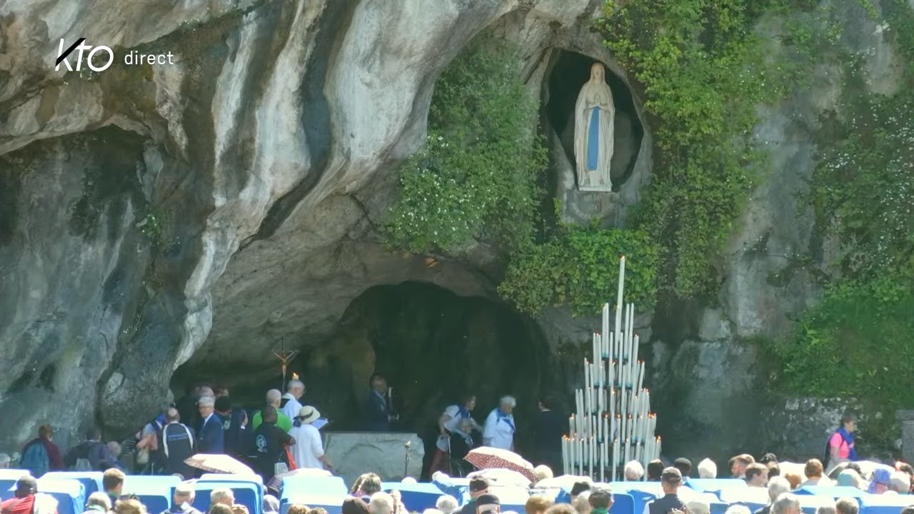 Chapelet du 25 avril 2025 à Lourdes