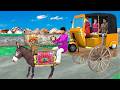 Lalchi Auto Rickshaw Wala And Donkey Riding Indian Jugaad Hindi Kahaniya Moral Stories Comedy Video