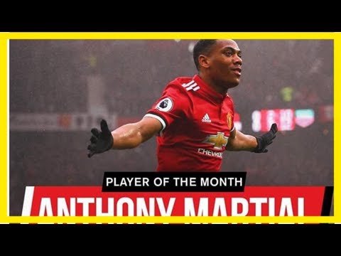 Pic: anthony martial reacts on social media after winning the potm for october