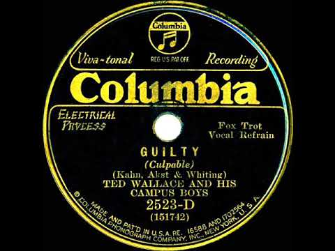 1931 Ted Wallace - Guilty (vocal trio)