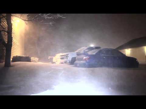 Rapid City South Dakota Blizzard Conditions - Dec 25 2016