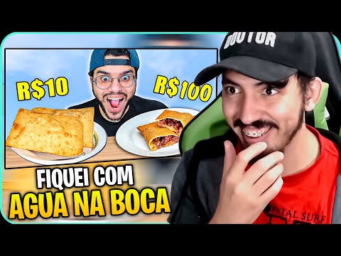 PEDIMOS O PASTEL MAIS CARO E O MAIS BARATO DO APLICATIVO - QUAL É O MELHOR? - KLEBERIANO | REACT