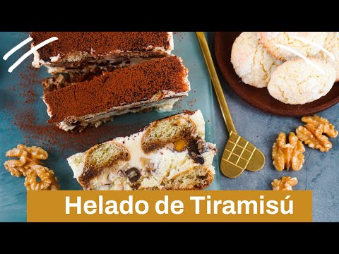 Helado de Tiramisú con dátiles y nueces