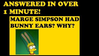 Why Does Marge Simpson Have Long Blue Hair?  - Easily Explained
