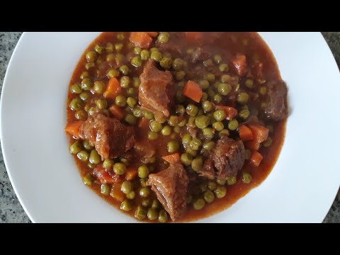 How to cook Basila | طريقه عمل البسله  باللحم | Beef with Green peas and Carrot Egyptian Recipe