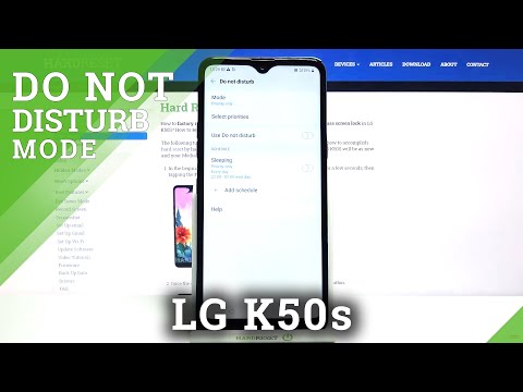 How to Enter DND Mode in LG K50s – Do Not Disturb