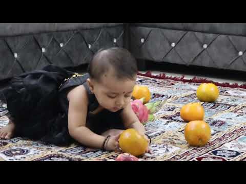 Dhriti playing with Fruits #cutebaby #dhriti