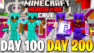 We Survived 200 Days Of Hardcore Minecraft, In A Cave Only World - Duo Minecraft Hardcore