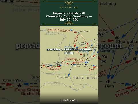 Imperial Guards Kill Chancellor Yang Guozhong — July...