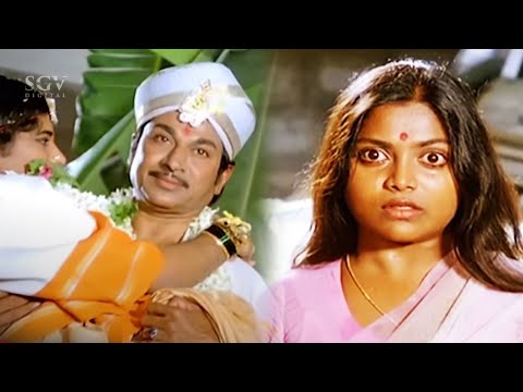 ಸ್ನೇಹಕ್ಕಾಗಿ ಅಂಗವಿಕಲೆ ಹೆಣ್ಣನ ಮದುವೆಯಾದ ಡಾ.ರಾಜ್ - Kaamana Billu Kannada Movie Super Scenes