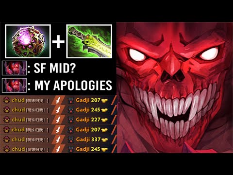 OMG NEW CANCER HERO MID Delete SF Ez! Scepter OC Demon 1s Shadow Poison Spam Imba WTF Dota 2