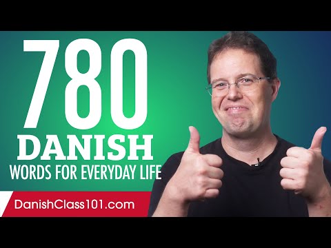 780 Danish Words for Everyday Life - Basic Vocabulary #39