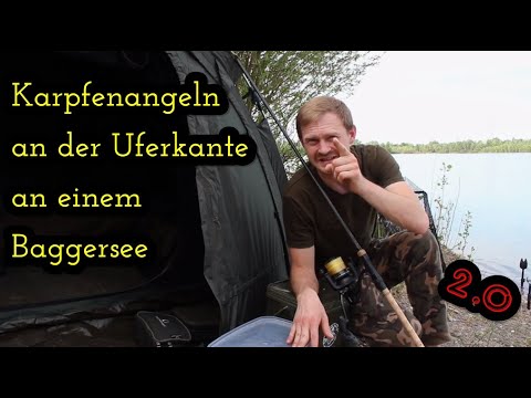 2020 Karpfenangeln #5 | Uferkante vom Baggersee befischen 2.0
