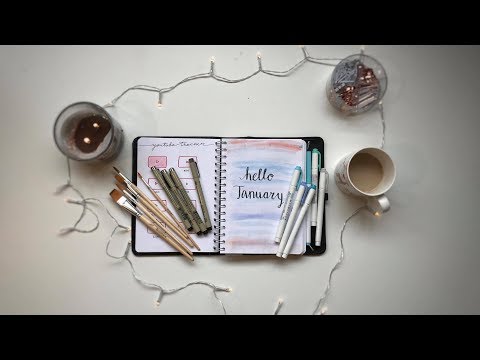 JANUARY 2018 BULLET JOURNAL SET-UP