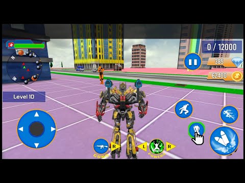 Police Truck Robot Game Dino - Android Gameplay #4