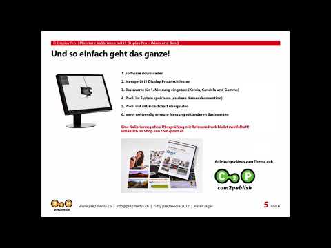 Monitore kalibrieren: Überblick Workshop