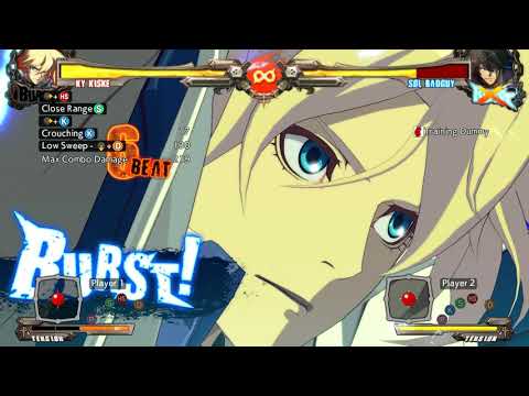 Ky Kiske 155 DMG 50% Meter combo GUILTY GEAR Xrd Rev 2