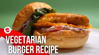48g Protein Vegetarian Burger Recipe | High Protein Meatless Burger