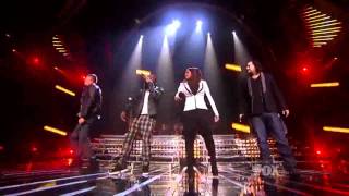 &#39;No Diggity/Shout&#39; by Chris Rene, Marcus Canty, Josh Krajik and Melanie Amaro -X-FACTOR USA 2011