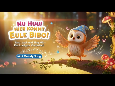 Tanz mit Eule Bibo! 🎵 Hu Huu! Das Lustigste Kinderlied voller Spaß & Lachen | Mini Melody Song