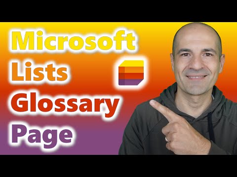 Microsoft Lists Guide: Crafting an Engaging Glossary Page on SharePoint