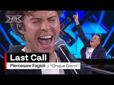 Piercesare Fagioli canta “Cinque giorni” di Michele Zarrillo | X Factor 2025 Last Call