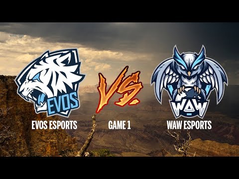 EVOS ESPORTS VS WAW ESPORTS AIC QUALIFIER GAME 1