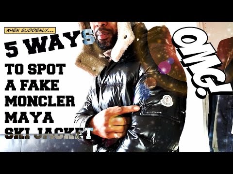 5 WAYS TO SPOT A FAKE MONCLER MAYA JACKET | TRYING ON A BLACK MAYA