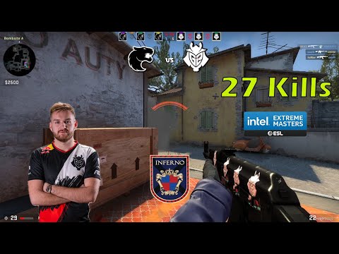 CSGO POV | G2 Niko Destroying Furia in Inferno 27 frags | IEM Katowice 2022