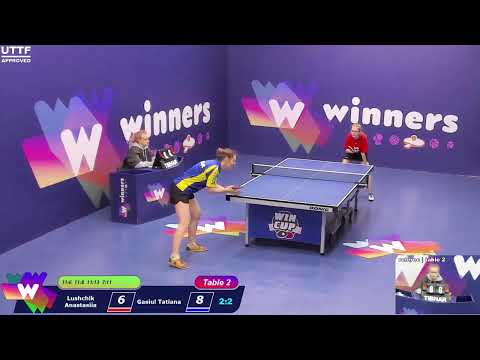 WINners CUP table 2  22.01 Lushchik Anastasiia - Gasiul Tatiana   22:00