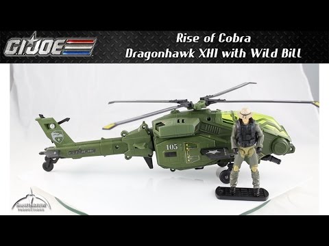 GI Joe Rise of Cobra Dragonhawk XH1 with Wild Bill Unboxing, Build, and Review