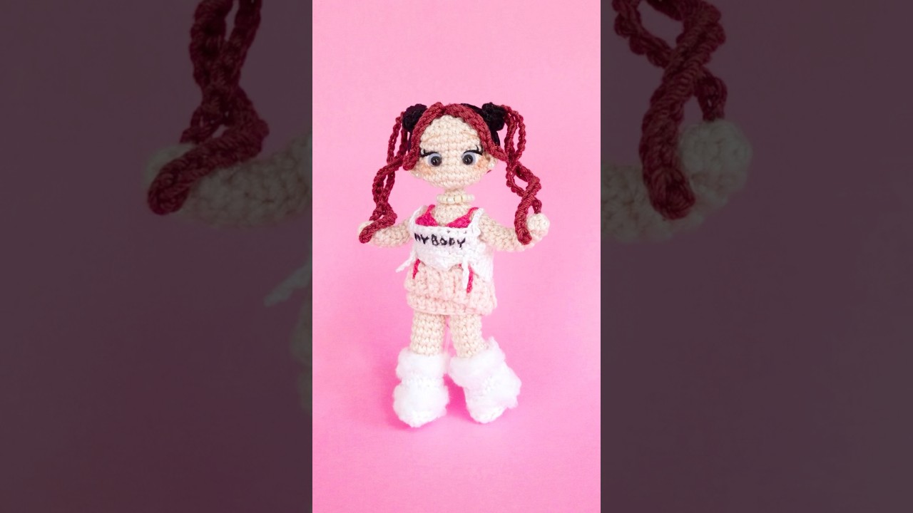 HANAのCHIKAちゃん編んでみた #あみぐるみ #かぎ編み #HANA #CHIKA #MY BODY