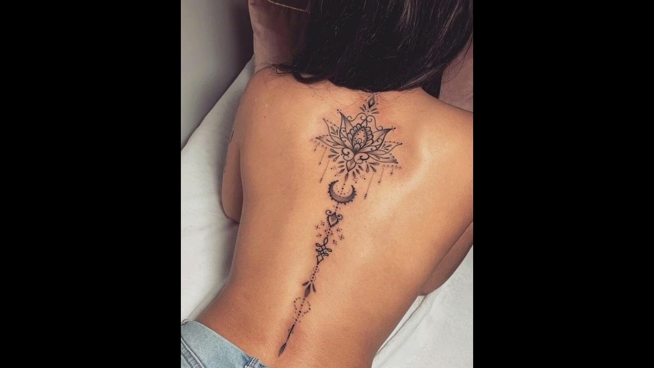 Spine tattoos for girl #designtattoos #shortvideo#viral