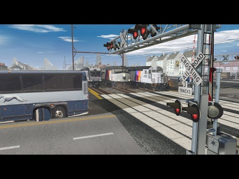 Trainz Railfanning Pt 18: NJ Transit, North Jersey Coast Line, CNJ, Railroad Crossings w/ Time-Outs
