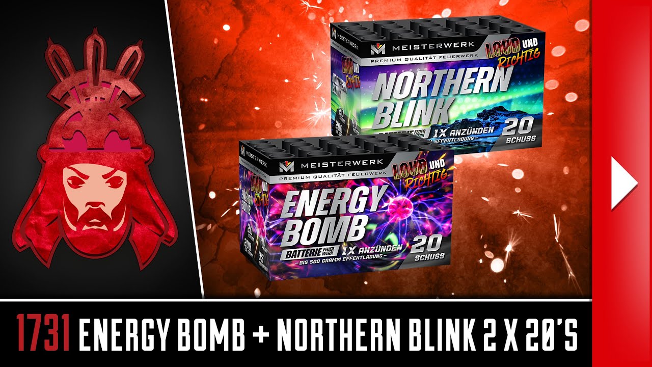1731 Energy Bomb 20's + Northern Blink 20's - Geisha - Vuurwerkmania - (OFFICIAL VIDEO)