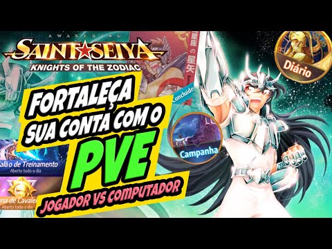 FORTALEÇA sua CONTA com conteúdo PVE! DICAS dos melhores eventos PVE! Saint Seiya Awakening CDZ